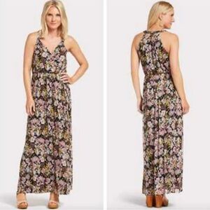 Anthropologie Sunday in Brooklyn- Maxi pink and green boho floral dress.Size XS